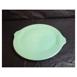 Homer Laughlin Fiesta Cake Plate - Sea Mist Green