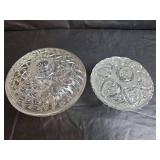 Vintage Clear Glass Candy Dishes with Lids