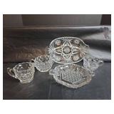 Vintage Cut Glass Serving Dishes