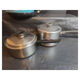 Mixed Cookware Pans and Skillets