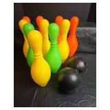 Plastic Bowling Set with Pins and Balls