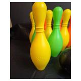 Plastic Bowling Set with Pins and Balls