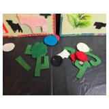 Felt Board Set with Animals, Train and Numbers