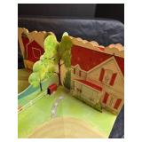 Vintage Red Barn Farm Pop-Up Play Set