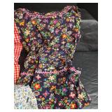 3 Vintage Hand Sewn Smock- Like Aprons