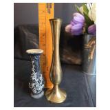 Vintage Haeger Vase, Handcrafted Vase, Brass Vase and More