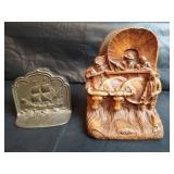 Vintage Western Themed  Bookends