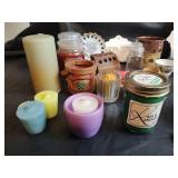 Assorted Lot - Candles, Votives, Letter Holder and More
