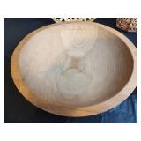 Vintage Wooden Bowl and Wicker Basket Collection