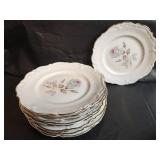 Vintage Wintering Bavarian China Made in Germany, Porcelain Rose Pattern Tea Set