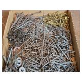 Mixed Hardware Lot - Nails, Screws, and Fasteners