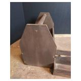 Wooden Red Toolbox with Tray