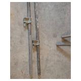 2 - Craftsman 6674 Pipe Clamps (48in)