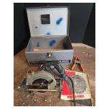 Porter Cable Model 345 Circular Saw with Case and Accessories