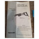 Porter Cable Model 637 Variable Speed Reciprocating Saw in Case