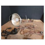 Clamp Light with Electrical Parts Lot