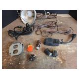 Clamp Light with Electrical Parts Lot