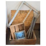 Wooden Storage Box, Wooden Window Frame, Crate, and More