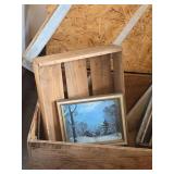 Wooden Storage Box, Wooden Window Frame, Crate, and More