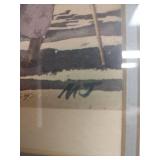 Southern Outdoor Market Scene Framed Artwork, St Croix, 22.5 x 18.5