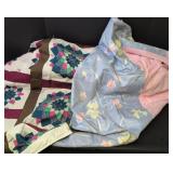 Handmade Dresden Plate Pattern Lap Quilt and more