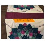 Handmade Dresden Plate Pattern Lap Quilt and more