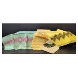 Vintage Decorative Embroidered Tea Towel Collection