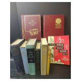 Mid-Century Religious Book Collection with Atlas