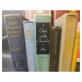 Mid-Century Religious Book Collection with Atlas