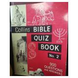 Mid-Century Religious Book Collection with Atlas