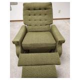 Olive Green Textured Rocker Recliner