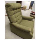 Olive Green Textured Rocker Recliner