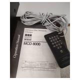 BSR MCD 8000 CD Automatic Changer and Remote Controller with Zenith Allegro Speaker System Powers on
