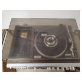 Zenith Beltdrive Record Player System with Stand with Wheels.  Powers on
