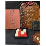 Vintage Religious Collection with Photo Frames