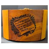 South American Wood Trinket Boxes, Wall Hanging, and Fan