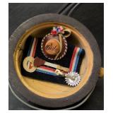 South American Wood Trinket Boxes, Wall Hanging, and Fan