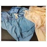 Lace Trim Nightgown, Robe, Full Slip and Half Slips