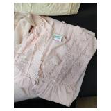 Lace Trim Nightgown, Robe, Full Slip and Half Slips