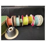 Mid-Century Sewing Kit with Ribbons and Awl