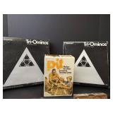 Board Game Collection - Clue, Tri-Ominos, Quad-Ominos, Pit