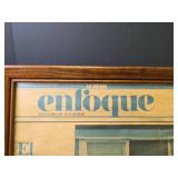 1990 Framed Spanish Newspaper 