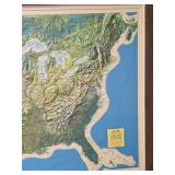 Rand McNally Geophysical United States Raised Relief Map