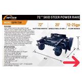 Unused 2026 Arteer SSPR-72W 72\" Skid Steer Power/Harley Rake