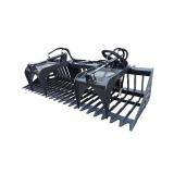Unused 2026 Arteer RGB-84W 84\" Sid Steer Rock Grapple Bucket-Dual Grapples