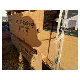 Unused KJ Metal K4525G  45x25x14 Double Garage in Cream - Walk through door only