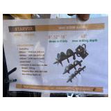 Unused Captok CK-AG70 Skid Steer Auger: 8,12,16 inch auger rods included.