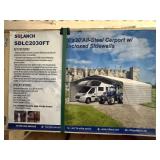 Unused SD Lanch SDLC2030FT. 23x30x12.6 All Steel Fully enclosed side wall Carport/Garage