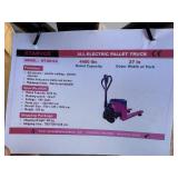 Unused Starvox WT-QD-Q2 All Electric Pallet Truck - 4400lb capactiy,  3 mph walking speed