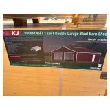 Unused KJ Metal K2545 Metal Storage Building in Red Brown